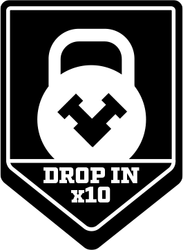 10 drop-ins kettlebell badge