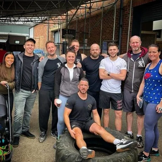 Members and coaches together at Axe & Dagger Fitness gym in Bulkington